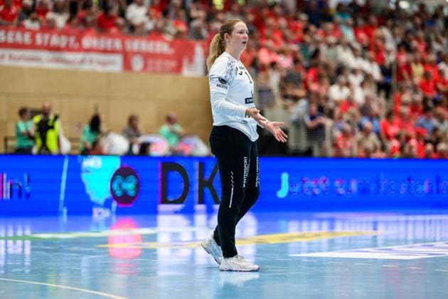 Christina, Loewgren Hallberg (TW, Thueringer HC, 1) GER, Thueringen, Thueringer HC gegen SV Union Halle-Neustadt, Alsco Handball Bundesliga Frauen, 1. Handballbundesliga Frauen, Handball, 1.Spieltag, Saison 2025 2026, Sonntag, 15.00 Uhr, 31.08.2025 GER, Thueringen, Thueringer HC gegen SV Union Halle-Neustadt, Alsco Handball Bundesliga Frauen, 1. Handballbundesliga Frauen, Handball, 1.Spieltag, Saison 2025 2026, Sonntag, 15.00 Uhr, 31.08.2025 Bad Langensalza Copyright: xEibner-Pressefoto MartinxHerbstx EP_MHT