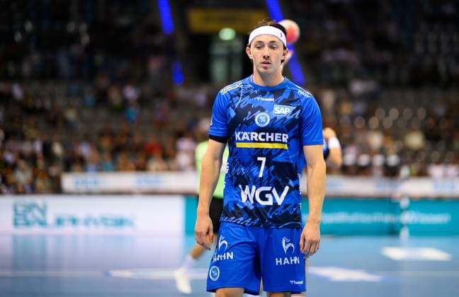 Kasper Thorsen Lien (TVB Stuttgart, 07), TVB Stuttgart vs. Handball Verein Hamburg, Handball, DAIKIN 1. Handball Bundesliga, 1. Spieltag, Saison 2025 2026, 31.08.2025 Eibner-Pressefoto Andreas Ulmer TVB Stuttgart vs. Handball Sport Verein Hamburg, Handball, DAIKIN 1. Handball Bundesliga, 1. Spieltag, Saison 2025 2026, 31.08.2025 Stuttgart Copyright: xEibner-Pressefoto AndreasxUlmerx EP_AUR