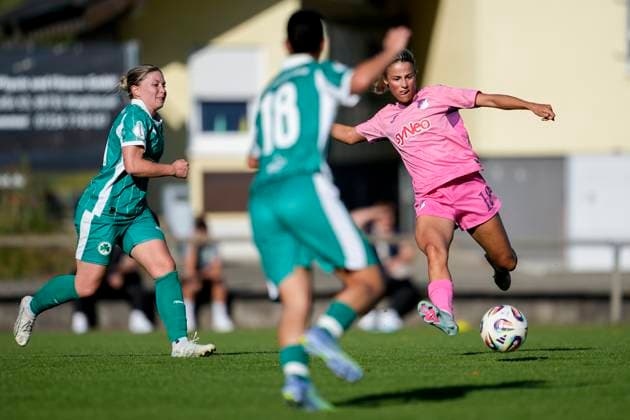 Christina Alp (TSG II, 18), erzielt das Tor zum 2:0, Treffer, Torerfolg, Highlight, Action, Aktion, Spielszene, 31.08.2025, St. Leon-Rot (Deutschland), Fussball, Frauen, Regionalliga Süd, TSG 1899 Hoffenheim U20 - SpVgg Greuther Fürth, 31.08.2025, St. Leon-Rot (Deutschland), Fussball, Frauen, Regionalliga Süd, TSG 1899 Hoffenheim U20 - SpVgg Greuther Fürth, DFB DFL REGULATIONS PROHIBIT ANY USE OF PHOTOGRAPHS AS IMAGE SEQUENCES AND OR QUASI-VIDEO.