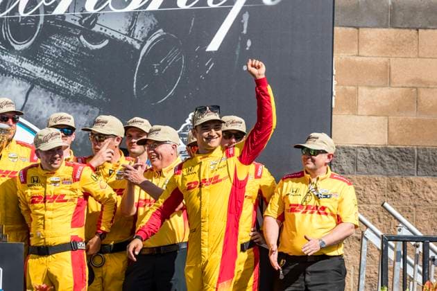 August 31, 2025, Lebanon, Tn, USA: IndyCar, Indy Car, IRL, USA Series driver, ALEX PALOU (10) (ESP) of Barcelona, Spain, wins the Championship at Nashville Superspeedway in LEBANON, TN. Lebanon USA - ZUMAa161 20250831_aaa_a161_002 Copyright: xWalterxG.xArcexSr.x