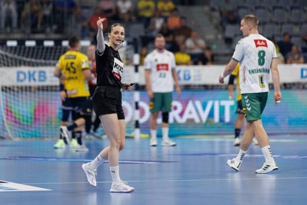 Sophia Janz, Rhein Neckar Loewen vs GWD Minden, Handball, DAIKIN HBL, 2. Spieltag, Saison 2025 2026, 03.09.2025 DFB regulations prohibit any use of photographs as image sequences and or quasi-video. Rhein Neckar Loewen vs GWD Minden, Handball, DAIKIN HBL, 2. Spieltag, Saison 2025 2026, 03.09.2025 Copyright: xEibner-Pressefoto AlexanderxNeisx EP_ANS