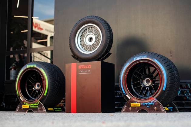 F1 - ITALIAN GRAND PRIX 2025 Pirelli tyres, pneus, tyre, pneu, during the 2025 Formula 1 Pirelli Grand Premio d™Italia, 2025 Italian Grand Prix, 16th round of the 2025 FIA Formula One World Championship, WM, Weltmeisterschaft from September 5 to 7, 2025 on the Autodromo Nazionale Monza, in Monza, Italy - MonzaItaly Copyright: xXavixBonillax