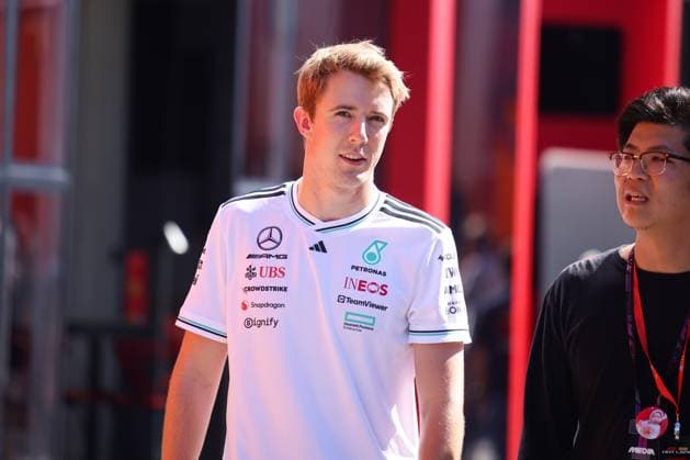 Frederik Vesti (Mercedes AMG Petronas F1 Team, Ersatzfahrer) ,ITA, Formel 1 Weltmeisterschaft, Italian Grand Prix, Monza, Autodromo Nazionale Monza, Media Day, 04.09.2025 ITA, Formel 1 Weltmeisterschaft, Italian Grand Prix, Monza, Autodromo Monza, Media Day, 04.09.2025 Monza Copyright: xEibner-Pressefoto AnnikaxGrafx EP_AGF