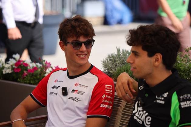 Gabriel Bortoleto (Stake F1 Team Kick Sauber, 05), Oliver Bearman (MoneyGram Haas F1 Team, 87) ,ITA, Formel 1 Weltmeisterschaft, Italian Grand Prix, Monza, Autodromo Nazionale Monza, Media Day, 04.09.2025 ITA, Formel 1 Weltmeisterschaft, Italian Grand Prix, Monza, Autodromo Monza, Media Day, 04.09.2025 Monza Copyright: xEibner-Pressefoto AnnikaxGrafx EP_AGF