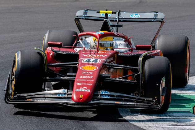Lewis Hamilton (Scuderia Ferrari HP F1 Team, Großbritannien, 44) im SF-25, ITA, Formel 1 Weltmeisterschaft, Grand Prix von Italian, Autodromo Nazionale Monza, Qualifying Day, Saison 2025, 06.09.2025 ITA, Formel 1 Weltmeisterschaft, Grand Prix von Italian, Autodromo Nazionale Monza, Qualifying Day, Saison 2025, 06.09.2025 Monza Copyright: xEibner-Pressefoto MarcelxFischerx EP_MFI
