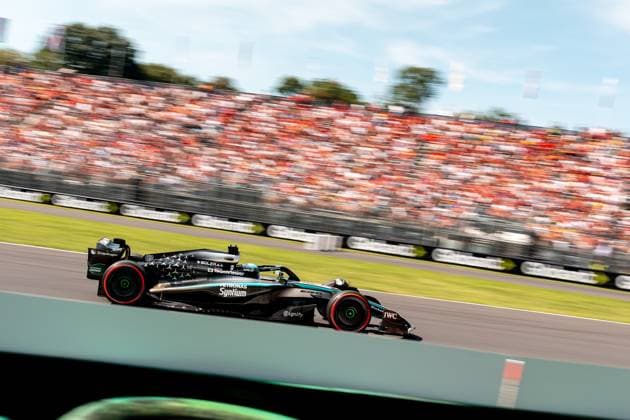 George Russell (Mercedes-AMG Petronas F1 Team, Großbritannien, 63) im W16, ITA, Formel 1 Weltmeisterschaft, Grand Prix von Italian, Autodromo Nazionale Monza, Qualifying Day, Saison 2025, 06.09.2025 ITA, Formel 1 Weltmeisterschaft, Grand Prix von Italian, Autodromo Nazionale Monza, Qualifying Day, Saison 2025, 06.09.2025 Monza Copyright: xEibner-Pressefoto MarcelxFischerx EP_MFI