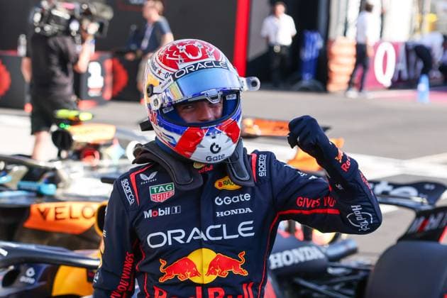 Max Verstappen (Oracle Red Bull Racing, 01), Pole Position, Parc Ferme, Qualifying, ITA, Formel 1 Weltmeisterschaft, Italian Grand Prix, Monza, Autodromo Nazionale Monza, 06.09.2025 ITA, Formel 1 Weltmeisterschaft, Italian Grand Prix, Monza, Autodromo Monza, 06.09.2025 Monza Copyright: xEibner-Pressefoto AnnikaxGrafx EP_AGF