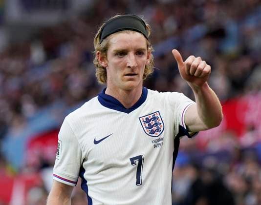 Birmingham, England, 6th September 2025. Anthony Gordon of England during the England vs Andorra FIFA World Cup, WM, Weltmeisterschaft, Fussball Qualifier match at Villa Park, Birmingham. Picture credit should read: Andrew Yates Sportimage EDITORIAL USE ONLY. No use with unauthorised audio, video, data, fixture lists, club league logos or live services. Online in-match use limited to 120 images, no video emulation. No use in betting, games or single club league player publications. SPI_110_AY_ENG_AND SPI-4113-0105