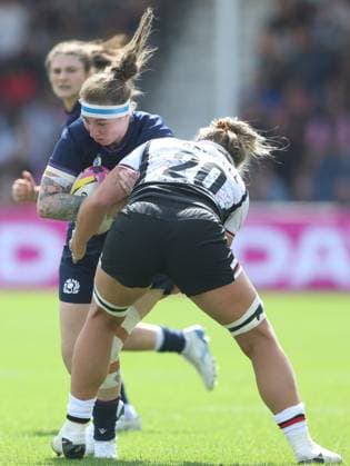 Jade Konkel of Scotland Canada v Scotland, Women s Rugby World Cup, Group B, Rugby Union, Sandy Park, Exeter, UK - 06 Sept 2025Exeter Sandy Park United Kingdom EDITORIAL USE ONLY No use with unauthorised audio, video, data, fixture lists, club league logos or live services. Online in-match use limited to 120 images, no video emulation. No use in betting, games or single club league player publications. Copyright: xKieranxMcManus Shutterstockx 15471114cr