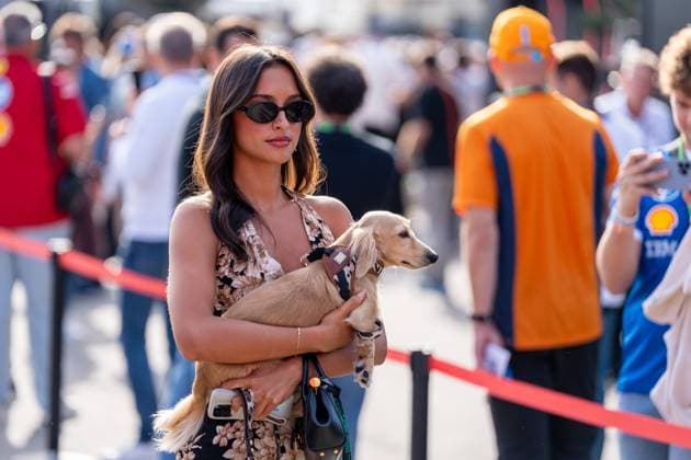 Alexandra Saint Mleux (Freundin von Charles Leclerc), ITA, Formel 1 Weltmeisterschaft, Grand Prix von Italian, Autodromo Nazionale Monza, Race Day, Saison 2025, 07.09.2025 ITA, Formel 1 Weltmeisterschaft, Grand Prix von Italian, Autodromo Nazionale Monza, Race Day, Saison 2025, 07.09.2025 Monza Copyright: xEibner-Pressefoto MarcelxFischerx EP_MFI
