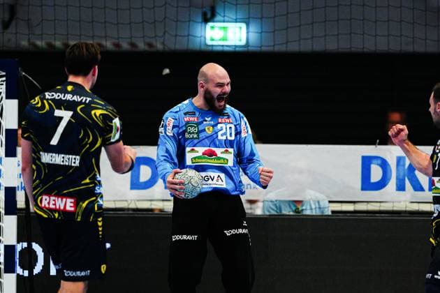 Jubel nach Parade Mike Jensen (Rhein-Neckar Loewen, 20) GER, Handball Verein Hamburg vs. Rhein-Neckar Loewen, Handball, 1. Bundesliga, Spieltag 3, Saison 2025 2026, 07.09.2025 GER, Handball Sport Verein Hamburg vs. Rhein-Neckar Loewen, Handball, 1. Bundesliga, Spieltag 3, Saison 2025 2026, 07.09.2025 Hamburg Copyright: xEibner-Pressefoto MarcelxvonxFehrnx EP_MFN