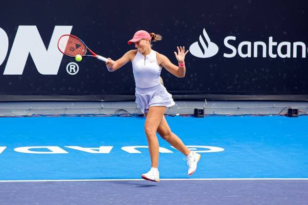 WTA, Tennis Damen GIUADALAJARA 250 OPEN WTA GUADALAJARA 250 OPEN SMITH VS PRIDANKINA 07092025 GUADALAJARA, JALISCO. Action photo of Elena Pridakina, during the WTA Guadalajara 250 Open, held at the Centro Panamericano de Tenis of Guadalajara, Jalisco, Mexico. Foto de accion de Elena Pridakina, durante el WTA Guadalajara 250 Open, celebrado en el Centro Panamericano de Tenis de Guadalajara, Jalisco, Mexico. PHOTO BY IMAGENSHOP AGENCIA FOTOGRAFICA GUADALAJARA JALISCO MEXICO Copyright: xIMAGENSHOPxAGENCIAxFOTOGRAFICAx