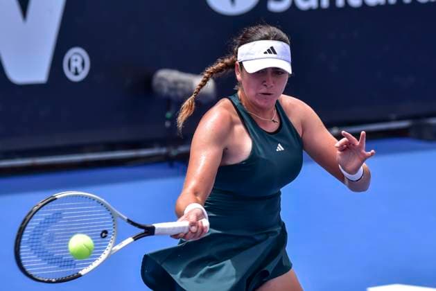 WTA, Tennis Damen GIUADALAJARA 250 OPEN WTA GUADALAJARA 250 OPEN STAKUSIC VS HESSE 07092025 GUADALAJARA, JALISCO. Action photo of Marina Stakusic of Canada, during the WTA Guadalajara 250 Open, held at the Centro Panamericano de Tenis of Guadalajara, Jalisco, Mexico. Foto de accion de Marina Stakusic de Canada, durante el WTA Guadalajara 250 Open, celebrado en el Centro Panamericano de Tenis de Guadalajara, Jalisco, Mexico. PHOTO BY IMAGENSHOP AGENCIA FOTOGRAFICA GUADALAJARA JALISCO MEXICO Copyright: xIMAGENSHOPxAGENCIAxFOTOGRAFICAx