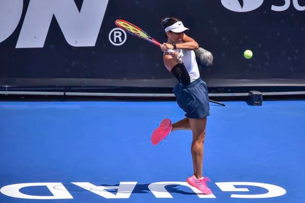 WTA, Tennis Damen GIUADALAJARA 250 OPEN WTA GUADALAJARA 250 OPEN STAKUSIC VS HESSE 07092025 GUADALAJARA, JALISCO. Action photo of Amandine Hesse of France, during the WTA Guadalajara 250 Open, held at the Centro Panamericano de Tenis of Guadalajara, Jalisco, Mexico. Foto de accion de Amandine Hesse de Francia, durante el WTA Guadalajara 250 Open, celebrado en el Centro Panamericano de Tenis de Guadalajara, Jalisco, Mexico. PHOTO BY IMAGENSHOP AGENCIA FOTOGRAFICA GUADALAJARA JALISCO MEXICO Copyright: xIMAGENSHOPxAGENCIAxFOTOGRAFICAx
