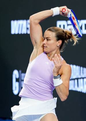 WTA, Tennis Damen GUADALAJARA 250 OPEN WTA GUADALAJARA 250 OPEN SAKKARI VS JACQUEMOT 08092025 GUADALAJARA, JALISCO. Action photo of Maria Sakkari of Greece, during day 1 the WTA Guadalajara 250 Open, held at the Centro Panamericano de Tenis of Guadalajara, Jalisco, Mexico. Foto de accion de Maria Sakkari de Grecia, durante el dia 1 del WTA Guadalajara 250 Open, celebrado en el Centro Panamericano de Tenis de Guadalajara, Jalisco, Mexico PHOTO BY IMAGENSHOP AGENCIA FOTOGRAFICA GUADALAJARA JALISCO MEXICO Copyright: xIMAGENSHOPxAGENCIAxFOTOGRAFICAx