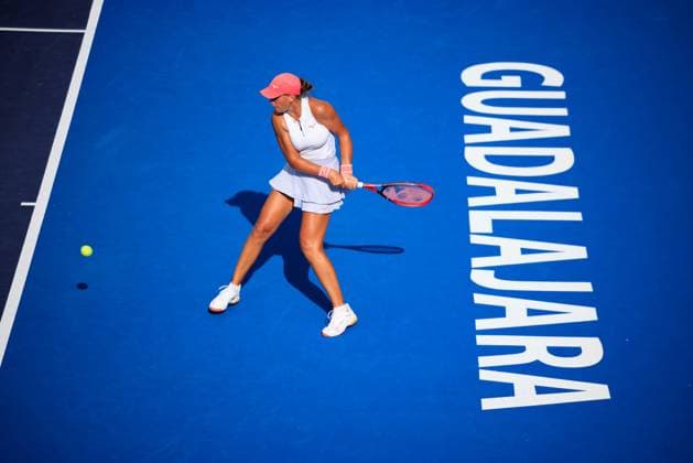 WTA, Tennis Damen GUADALAJARA 250 OPEN WTA GUADALAJARA 250 OPEN JIMENEZ KASINTSEVA VS PRIDANKINA 08092025 GUADALAJARA, JALISCO. Action photo of Elena Pridankina, during day 1 the WTA Guadalajara 250 Open, held at the Centro Panamericano de Tenis of Guadalajara, Jalisco, Mexico. Foto de accion de Elena Pridankina, durante el dia 1 del WTA Guadalajara 250 Open, celebrado en el Centro Panamericano de Tenis de Guadalajara, Jalisco, Mexico PHOTO BY IMAGENSHOP AGENCIA FOTOGRAFICA GUADALAJARA JALISCO MEXICO Copyright: xIMAGENSHOPxAGENCIAxFOTOGRAFICAx