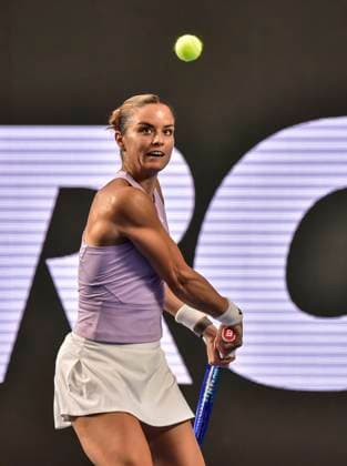 WTA, Tennis Damen GUADALAJARA 250 OPEN WTA GUADALAJARA 250 OPEN SAKKARI VS JACQUEMONT 08092025 GUADALAJARA, JALISCO. Action photo of Maria Sakkari of Greece, during day 1 the WTA Guadalajara 250 Open, held at the Centro Panamericano de Tenis of Guadalajara, Jalisco, Mexico. Foto de accion de Maria Sakkari de Grecia, durante el dia 1 del WTA Guadalajara 250 Open, celebrado en el Centro Panamericano de Tenis de Guadalajara, Jalisco, Mexico PHOTO BY IMAGENSHOP AGENCIA FOTOGRAFICA GUADALAJARA JALISCO MEXICO Copyright: xIMAGENSHOPxAGENCIAxFOTOGRAFICAx