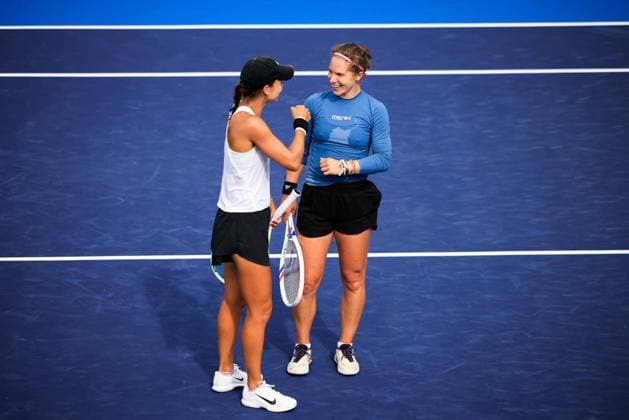 RECORD DATE NOT STATED WTA, Tennis Damen GUADALAJARA 250 OPEN WTA GUADALAJARA 250 OPEN ANEY GLEASON VS SANTAMARIA TANG 10092025 GUADALAJARA, JALISCO. Action photo of Jessie Aney and Quinn Gleason, during day 3 the WTA Guadalajara 250 Open, held at the Centro Panamericano de Tenis of Guadalajara, Jalisco, Mexico. Foto de accion de Jessie Aney y Quinn Gleason, durante el dia 3 del WTA Guadalajara 250 Open, celebrado en el Centro Panamericano de Tenis de Guadalajara, Jalisco, Mexico PHOTO BY IMAGENSHOP AGENCIA FOTOGRAFICA GUADALAJARA JALISCO MEXICO Copyright: xIMAGENSHOPxAGENCIAxFOTOGRAFICAx