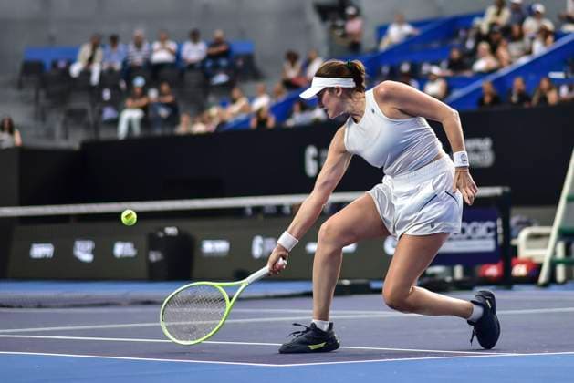WTA, Tennis Damen GUADALAJARA 250 OPEN WTA GUADALAJARA 250 OPEN MARINO VS MARIA 10092025 GUADALAJARA, JALISCO. Action photo of Rebecca Marino of Canada, during day 3 the WTA Guadalajara 250 Open, held at the Centro Panamericano de Tenis of Guadalajara, Jalisco, Mexico. Foto de accion de Rebecca Marino de Canada, durante el dia 3 del WTA Guadalajara 250 Open, celebrado en el Centro Panamericano de Tenis de Guadalajara, Jalisco, Mexico PHOTO BY IMAGENSHOP AGENCIA FOTOGRAFICA GUADALAJARA JALISCO MEXICO Copyright: xIMAGENSHOPxAGENCIAxFOTOGRAFICAx
