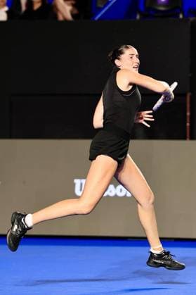 RECORD DATE NOT STATED WTA, Tennis Damen GUADALAJARA 250 OPEN WTA GUADALAJARA 250 OPEN MARTENS VS JACQUEMOT 10092025 GUADALAJARA, JALISCO. Action photo of Elsa Jacquemot of France, during day 3 the WTA Guadalajara 250 Open, held at the Centro Panamericano de Tenis of Guadalajara, Jalisco, Mexico. Foto de accion de Elsa Jacquemot de Francia, durante el dia 3 del WTA Guadalajara 250 Open, celebrado en el Centro Panamericano de Tenis de Guadalajara, Jalisco, Mexico PHOTO BY IMAGENSHOP AGENCIA FOTOGRAFICA GUADALAJARA JALISCO MEXICO Copyright: xIMAGENSHOPxAGENCIAxFOTOGRAFICAx