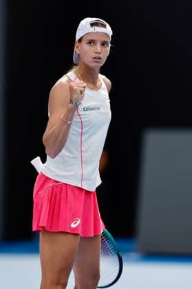 WTA, Tennis Damen GUADALAJARA 250 OPEN WTA GUADALAJARA 250 OPEN HUNTER VS ARANGO 11092025 GUADALAJARA, JALISCO. Action photo of Emiliana Arango of Colombia, during day 4 the WTA Guadalajara 250 Open, held at the Centro Panamericano de Tenis of Guadalajara, Jalisco, Mexico. Foto de accion de Emiliana Arango de Colombia, durante el dia 4 del WTA Guadalajara 250 Open, celebrado en el Centro Panamericano de Tenis de Guadalajara, Jalisco, Mexico PHOTO BY IMAGENSHOP AGENCIA FOTOGRAFICA GUADALAJARA JALISCO MEXICO Copyright: xIMAGENSHOPxAGENCIAxFOTOGRAFICAx