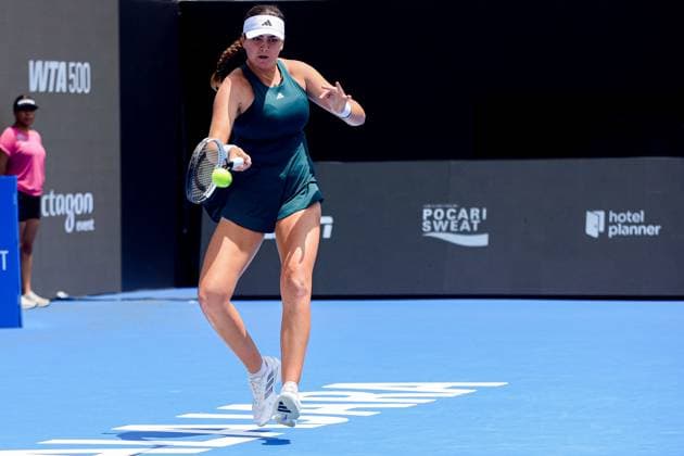 WTA, Tennis Damen GUADALAJARA 250 OPEN WTA GUADALAJARA 250 OPEN OSTAPENKO VS STAKUSIC 12092025 GUADALAJARA, JALISCO. Action photo f Marina Stakusic of Canada, during day 5 the WTA Guadalajara 250 Open, held at the Centro Panamericano de Tenis of Guadalajara, Jalisco, Mexico. Foto de accion de Mariona Stakusic de Canada, durante el dia 5 del WTA Guadalajara 250 Open, celebrado en el Centro Panamericano de Tenis de Guadalajara, Jalisco, Mexico PHOTO BY IMAGENSHOP AGENCIA FOTOGRAFICA GUADALAJARA JALISCO MEXICO Copyright: xIMAGENSHOPxAGENCIAxFOTOGRAFICAx