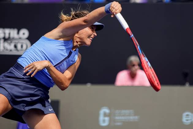 WTA, Tennis Damen GUADALAJARA 250 OPEN WTA GUADALAJARA 250 OPEN JACQUEMOT VS MARIA 12092025 GUADALAJARA, JALISCO. Action photo of Tatjana Maria of Germany, during day 5 the WTA Guadalajara 250 Open, held at the Centro Panamericano de Tenis of Guadalajara, Jalisco, Mexico. Foto de accion de Tatjana Maria de Alemania, durante el dia 5 del WTA Guadalajara 250 Open, celebrado en el Centro Panamericano de Tenis de Guadalajara, Jalisco, Mexico PHOTO BY IMAGENSHOP AGENCIA FOTOGRAFICA GUADALAJARA JALISCO MEXICO Copyright: xIMAGENSHOPxAGENCIAxFOTOGRAFICAx