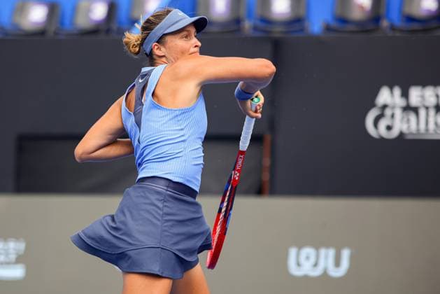 WTA, Tennis Damen GUADALAJARA 250 OPEN WTA GUADALAJARA 250 OPEN JACQUEMOT VS MARIA 12092025 GUADALAJARA, JALISCO. Action photo of Tatjana Maria of Germany, during day 5 the WTA Guadalajara 250 Open, held at the Centro Panamericano de Tenis of Guadalajara, Jalisco, Mexico. Foto de accion de Tatjana Maria de Alemania, durante el dia 5 del WTA Guadalajara 250 Open, celebrado en el Centro Panamericano de Tenis de Guadalajara, Jalisco, Mexico PHOTO BY IMAGENSHOP AGENCIA FOTOGRAFICA GUADALAJARA JALISCO MEXICO Copyright: xIMAGENSHOPxAGENCIAxFOTOGRAFICAx