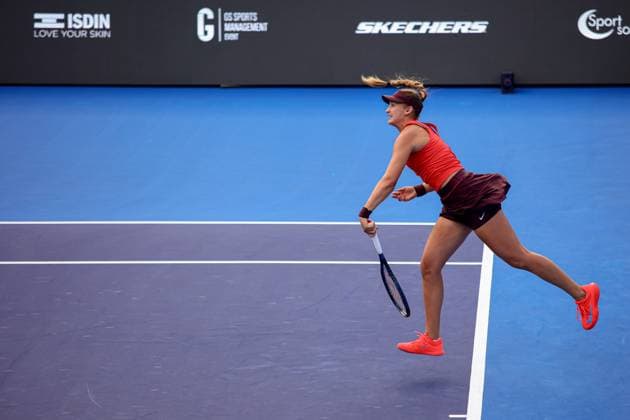 WTA, Tennis Damen GUADALAJARA 250 OPEN WTA GUADALAJARA 250 OPEN JOVIC VS KASINTSEVA 12092025 GUADALAJARA, JALISCO. Action photo of Victoria Jimenez Katsinseva, during day 5 the WTA Guadalajara 250 Open, held at the Centro Panamericano de Tenis of Guadalajara, Jalisco, Mexico. Foto de accion de Victoria Jimenez Katsinseva, durante el dia 5 del WTA Guadalajara 250 Open, celebrado en el Centro Panamericano de Tenis de Guadalajara, Jalisco, Mexico PHOTO BY IMAGENSHOP AGENCIA FOTOGRAFICA GUADALAJARA JALISCO MEXICO Copyright: xRICHx