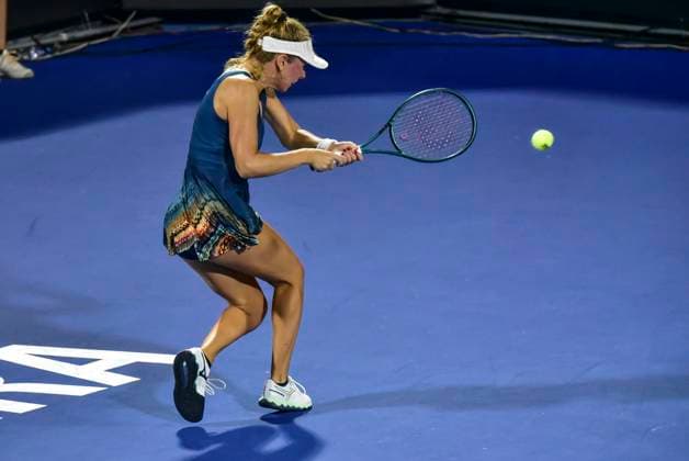 WTA, Tennis Damen GUADALAJARA 250 OPEN WTA GUADALAJARA 250 OPEN BARTUNKOVA VS FRECH 12092025 GUADALAJARA, JALISCO. Action photo of Magdalena Frech of Poland, during day 5 the WTA Guadalajara 250 Open, held at the Centro Panamericano de Tenis of Guadalajara, Jalisco, Mexico. Foto de accion de Magdalena Frech de Polonia, durante el dia 5 del WTA Guadalajara 250 Open, celebrado en el Centro Panamericano de Tenis de Guadalajara, Jalisco, Mexico PHOTO BY IMAGENSHOP AGENCIA FOTOGRAFICA GUADALAJARA JALISCO MEXICO Copyright: xIMAGENSHOPxAGENCIAxFOTOGRAFICAx