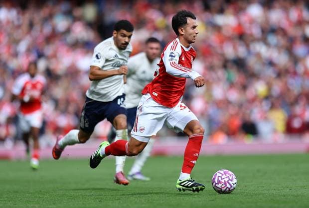Martin Zubimendi of Arsenal Arsenal v Nottingham Forest, Premier League, Football, Emirates Stadium, London, UK - 13 Sept 2025London Emirates Stadium United Kingdom EDITORIAL USE ONLY No use with unauthorised audio, video, data, fixture lists, club league logos or live services. Online in-match use limited to 120 images, no video emulation. No use in betting, games or single club league player publications. Copyright: xMichaelxZemanek Shutterstockx 15481272ca
