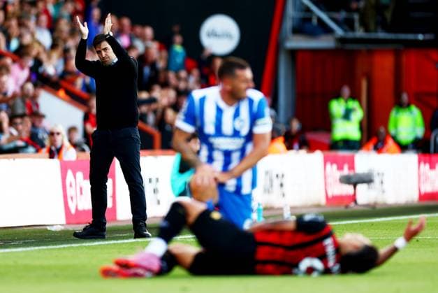 AFC Bournemouth Manager Andoni Iraola. AFC Bournemouth v Brighton and Hove Albion, Premier League, Football, Vitality Stadium, Bournemouth, UK - 13 Sept 2025Bournemouth Vitality Stadium United Kingdom EDITORIAL USE ONLY No use with unauthorised audio, video, data, fixture lists, club league logos or live services. Online in-match use limited to 120 images, no video emulation. No use in betting, games or single club league player publications. Copyright: xJamesxMarsh Shutterstockx 15481291ac