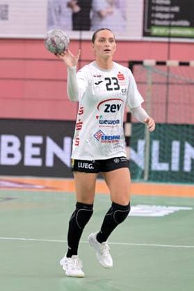 die Ex-Metzingerin Silje Brons Petersen (BSV Sachsen Zwickau, 23) TusSies Metzingen vs. BSV Sachsen Zwickau, Handball, Alsco HBF, 3.Ligaspieltag, Saison 2025 2026, 13.09.2025 TusSies Metzingen vs. BSV Sachsen Zwickau, Handball, Alsco HBF, 3.Ligaspieltag, Saison 2025 2026, 13.09.2025 Tuebingen Copyright: xEibner-Pressefoto TobiasxBaurx EP_TBR