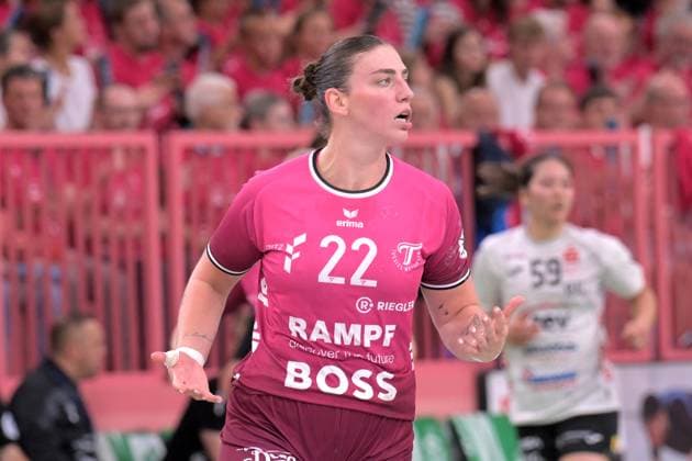 Gabriela Clausson Bitolo (TusSies Metzingen, 22) TusSies Metzingen vs. BSV Sachsen Zwickau, Handball, Alsco HBF, 3.Ligaspieltag, Saison 2025 2026, 13.09.2025 TusSies Metzingen vs. BSV Sachsen Zwickau, Handball, Alsco HBF, 3.Ligaspieltag, Saison 2025 2026, 13.09.2025 Tuebingen Copyright: xEibner-Pressefoto TobiasxBaurx EP_TBR