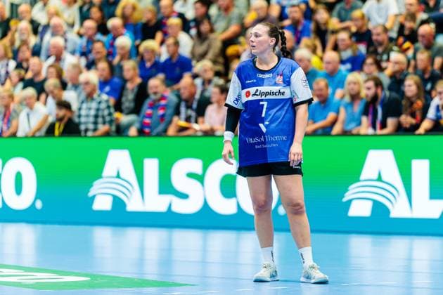 Diana Magnusdottir (HSG Blomberg-Lippe, 07) GER, HSG Blomberg-Lippe vs. Thueringer HC, , 3. Spieltag, Spielzeit 2025 2026, 13.09.2025 GER, HSG Blomberg-Lippe vs. Thueringer HC, , 3. Spieltag, Spielzeit 2025 2026, 13.09.2025 Blomberg Copyright: xEibner-Pressefoto JanxRollingerx EP_JSK