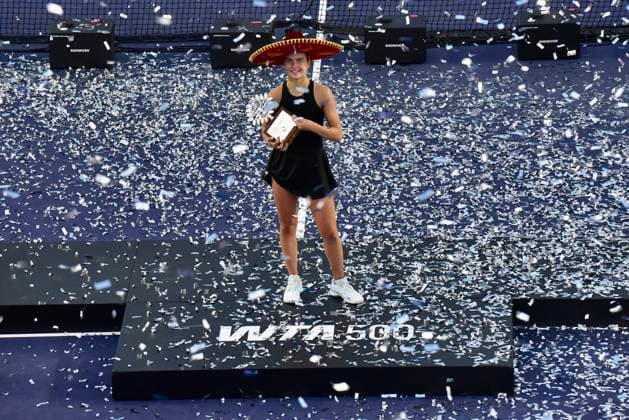 WTA, Tennis Damen GUADALAJARA OPEN WTA GUADALAJARA OPEN ARANGO VS JOVIC 14092025 GUADALAJARA, JALISCO. Action photo of Iva Jovic of the USA, during day 7 the WTA Guadalajara Open, held at the Centro Panamericano de Tenis of Guadalajara, Jalisco, Mexico. Foto de accion de Iva Jovic de Estados Unidos, durante el dia 7 del WTA Guadalajara Open, celebrado en el Centro Panamericano de Tenis de Guadalajara, Jalisco, Mexico PHOTO BY IMAGENSHOP AGENCIA FOTOGRAFICA GUADALAJARA JALISCO MEXICO Copyright: xIMAGENSHOPxAGENCIAxFOTOGRAFICAx