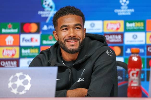 Reece James (FC Chelsea, 24) bei der Pressekonferenz, GER, Internationale Pressekonferenz, FC Chelsea, Fussball, UEFA Champions League, Liga-Phase, 1. Spieltag, Saison 2025 2026, 16.09.2025, GER, Internationale Pressekonferenz, FC Chelsea, Fussball, UEFA Champions League, Liga-Phase, 1. Spieltag, Saison 2025 2026, 16.09.2025 Muenchen Copyright: xEibner-Pressefoto JennixMaulx EP_JML