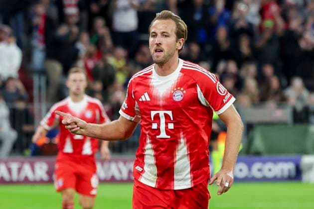Harry Kane (FC Bayern Muenchen) bejubelt seinen Treffer zum 2:0, UEFA Champions League 2025 26 League Phase MD1, FC Bayern München v Chelsea FC, Football Arena Munich am 17. September 2025 in München, Deutschland. (Foto von Marco Steinbrenner DeFodi Images) Harry Kane (FC Bayern Muenchen) celebrates after scoring his teams second goal, UEFA Champions League 2025 26 League Phase MD1, FC Bayern München v Chelsea FC, Football Arena Munich, September 17, 2025 in Munich, Germany. (Photo by Marco Steinbrenner DeFodi Images)