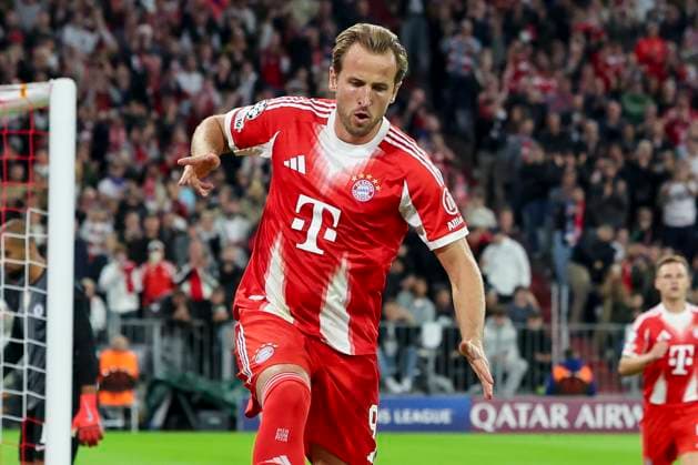 Harry Kane (FC Bayern Muenchen) bejubelt seinen Treffer zum 2:0, UEFA Champions League 2025 26 League Phase MD1, FC Bayern München v Chelsea FC, Football Arena Munich am 17. September 2025 in München, Deutschland. (Foto von Marco Steinbrenner DeFodi Images) Harry Kane (FC Bayern Muenchen) celebrates after scoring his teams second goal, UEFA Champions League 2025 26 League Phase MD1, FC Bayern München v Chelsea FC, Football Arena Munich, September 17, 2025 in Munich, Germany. (Photo by Marco Steinbrenner DeFodi Images)