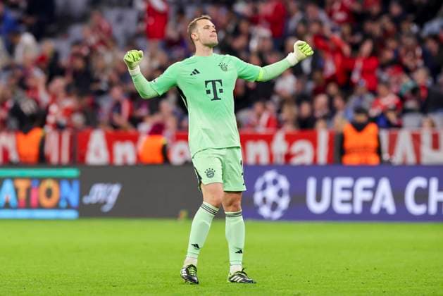 Torhueter Manuel Neuer (FC Bayern Muenchen) jubelt, UEFA Champions League 2025 26 League Phase MD1, FC Bayern München v Chelsea FC, Football Arena Munich am 17. September 2025 in München, Deutschland. (Foto von Marco Steinbrenner DeFodi Images) Torhueter Manuel Neuer (FC Bayern Muenchen) cheers, UEFA Champions League 2025 26 League Phase MD1, FC Bayern München v Chelsea FC, Football Arena Munich, September 17, 2025 in Munich, Germany. (Photo by Marco Steinbrenner DeFodi Images)