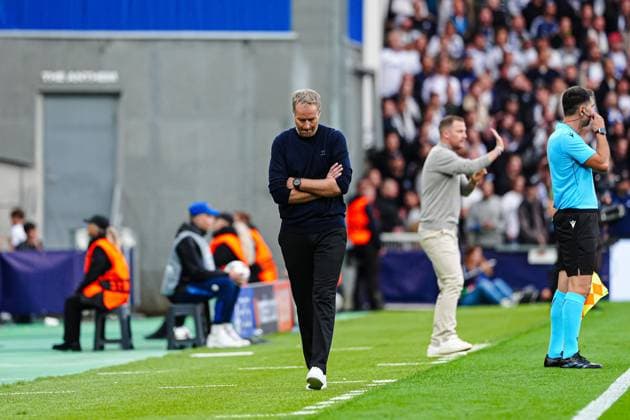 Kasper Hjulmand (Bayer 04 Leverkusen, Trainer) DEN, FC Kopenhagen vs. Bayer 04 Leverkusen, Fussball, UEFA Champions League, Spieltag 1, Spielzeit 2025 2026, 18.09.2025 DEN, FC Kopenhagen vs. Bayer 04 Leverkusen, Fussball, UEFA Champions League, Spieltag 1, Spielzeit 2025 2026, 18.09.2025 Kopenhagen Copyright: xEibner-Pressefoto MarcelxvonxFehrnx EP_MFN