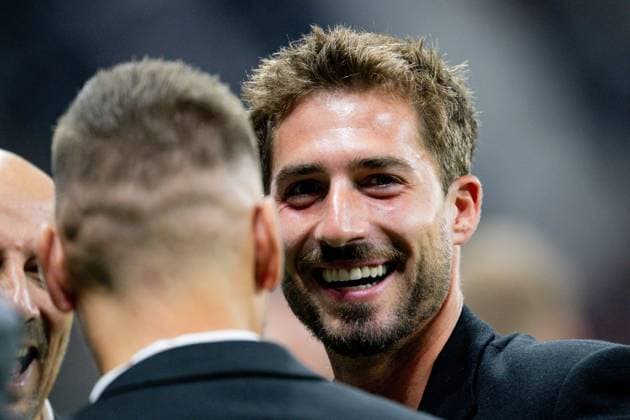 Kevin Trapp vor dem Spiel, GER, Eintracht Frankfurt vs Galatasaray Istanbul, Fussball, UEFA Champions League, Ligaphase, 1. Spieltag, Spielzeit 2025 2026, 18.09.2025. GER, Eintracht Frankfurt vs Galatasaray Istanbul, Fussball, UEFA Champions League, Ligaphase, 1. Spieltag, Spielzeit 2025 2026, 18.09.2025. Frankfurt am Main Copyright: xEibner-Pressefoto FlorianxWiegandx EP_FWD