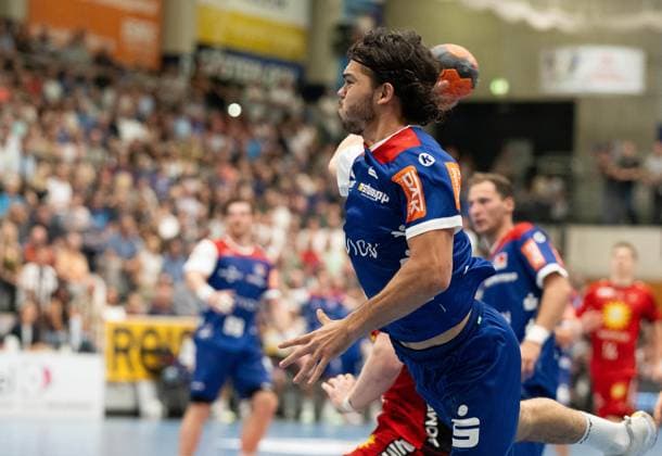 Tim Matthes (HBW Balingen Weilstetten, 14) HBW Balingen Weilstetten vs. TuS N Luebbecke, Handball, 2. Bundesliga, 4. Spieltag, Saison 2025 2026, 19.09.2025 Eibner-Pressefoto Andreas Ulmer HBW Balingen Weilstetten vs. TuS N Luebbecke, Handball, 2. Bundesliga, 4. Spieltag, Saison 2025 2026, 19.09.2025 Balingen Copyright: xEibner-Pressefoto AndreasxUlmerx EP_AUR