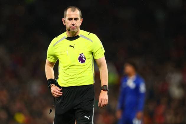 Referee Peter Bankes Manchester United, ManU v Chelsea, Premier League, Football, Old Trafford, Manchester, UK - 20 Sep 2025Manchester Old Trafford United Kingdom EDITORIAL USE ONLY No use with unauthorised audio, video, data, fixture lists, club league logos or live services. Online in-match use limited to 120 images, no video emulation. No use in betting, games or single club league player publications. Copyright: xPaulxCurrie Shutterstockx 15487107bh