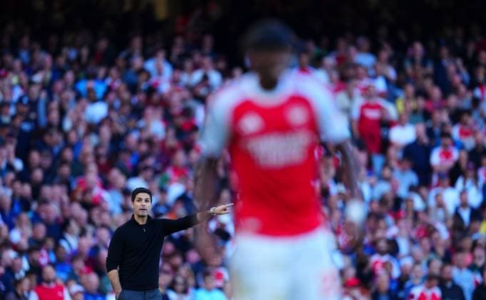 Arsenal Manager Mikel Arteta Arsenal v Manchester City, Premier League, Football, Emirates Stadium, London, UK - 21 Sep 2025London Emirates Stadium United Kingdom EDITORIAL USE ONLY No use with unauthorised audio, video, data, fixture lists, club league logos or live services. Online in-match use limited to 120 images, no video emulation. No use in betting, games or single club league player publications. Copyright: xJavierxGarcia Shutterstockx 15487130af