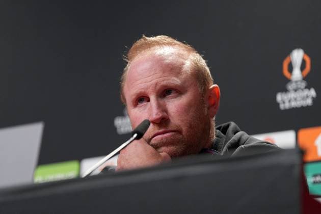 Ludovic Magnin (FC Basel, Cheftrainer) , Pressekonferenz des FC Basel vor dem ersten Europa League Spiel in der Ligaphase, Pressegespräch, Deutschland, Fussball, UEFA Europa League, 1.Spieltag, 2025 2026, SC Freiburg vs. FC Basel, 23.09.2025, Pressekonferenz des FC Basel vor dem ersten Europa League Spiel in der Ligaphase, Pressegespräch, Schweiz, Europa-Park Stadion, Freiburg, Deutschland Freiburg Europa-Park Stadion Baden-Württemberg Deutschland Copyright: xArnexAmbergx