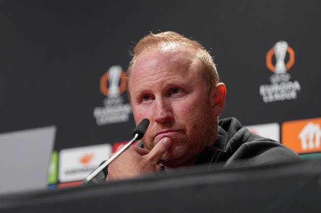 Ludovic Magnin (FC Basel, Cheftrainer) , Pressekonferenz des FC Basel vor dem ersten Europa League Spiel in der Ligaphase, Pressegespräch, Deutschland, Fussball, UEFA Europa League, 1.Spieltag, 2025 2026, SC Freiburg vs. FC Basel, 23.09.2025, Pressekonferenz des FC Basel vor dem ersten Europa League Spiel in der Ligaphase, Pressegespräch, Schweiz, Europa-Park Stadion, Freiburg, Deutschland Freiburg Europa-Park Stadion Baden-Württemberg Deutschland Copyright: xArnexAmbergx