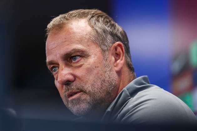 September 24, 2025, Sant Joan Despi, Barcelona, SPAIN: Hansi Flick, head coach of FC Barcelona, Barca attends his press conference, PK, Pressekonferenz during the training day of FC Barcelona ahead the Spanish League, La Liga EA Sports, football match against Real Oviedo at Ciudad Esportiva Joan Gamper on September 24, 2025 in Sant Joan Despi, Barcelona, Spain. Sant Joan Despi SPAIN - ZUMAa181 20250924_zaa_a181_030 Copyright: xJavierxBorregox