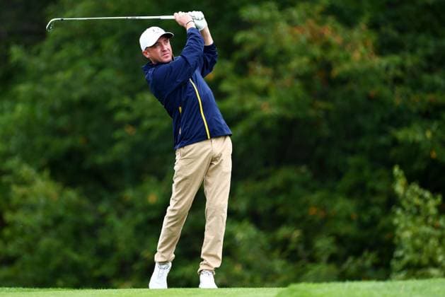 Tom Felton of Team Europe during the Celebrity All-Star match. 2025 Ryder Cup, Celebrity Match, Golf, Bethpage Black Golf Course, New York, USA - 24 Sep 2025New York Bethpage Black Golf Course New York (NY) United States of America EDITORIAL USE ONLY No use with unauthorised audio, video, data, fixture lists, club league logos or live services. Online in-match use limited to 120 images, no video emulation. No use in betting, games or single club league player publications. Copyright: xJamesxMarsh Shutterstockx 15500192br