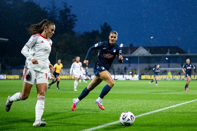 Selina Cerci (TSG Hoffenheim, 29), GER, TSG 1899 Hoffenheim vs 1. FC Nuernberg, Fussball Google Pixel Frauen Bundesliga, 4. Spieltag, Saison 2025 2026, 24.09.2025 DFB regulations prohibit any use of photographs as image sequences and or quasi-video GER, TSG 1899 Hoffenheim vs 1. FC Nuernberg, Fussball Google Pixel Frauen Bundesliga, 4. Spieltag, Saison 2025 2026, 24.09.2025 Hoffenheim Copyright: xEibner-Pressefoto Memmlerx EP_MMR